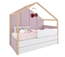 Házikó ágy 170 White&Pink