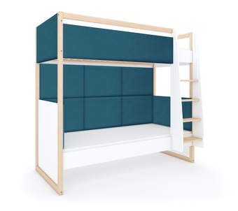 Emeletes ágy Dual White Atlantic jobb