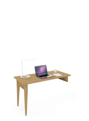 Íróasztal 130x60 L=R Scandi Oak