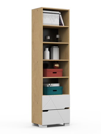 Könyvespolc 55 magas X Oak