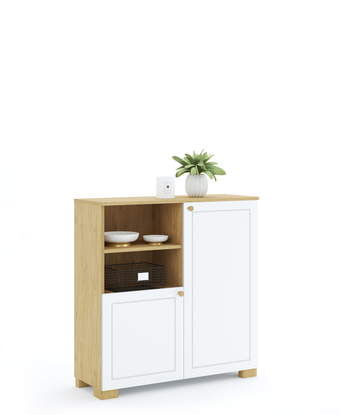 Könyvespolc 100 alacsony Frame Oak White