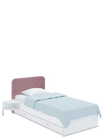 Kárpitizitt ágy Soft  120x200 Pink