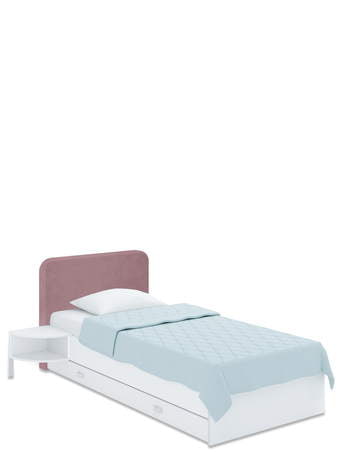 Kárpitizitt ágy Soft 90x170 Pink