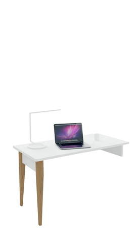 Íróasztal 130x60 L=R Scandi White