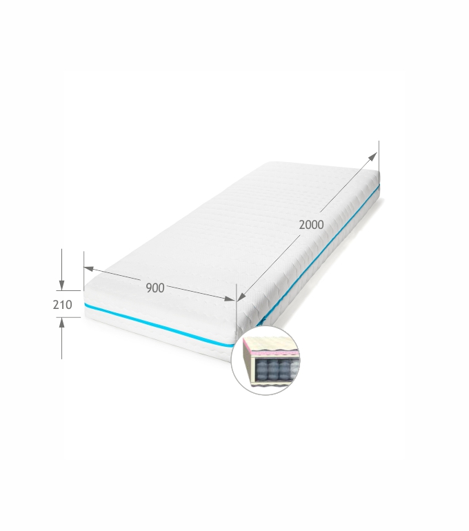 Materac 90x200 Gold