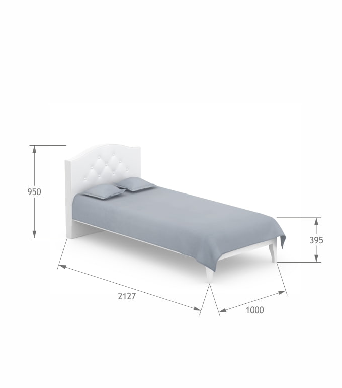 Łóżko 90/200 Vibe White