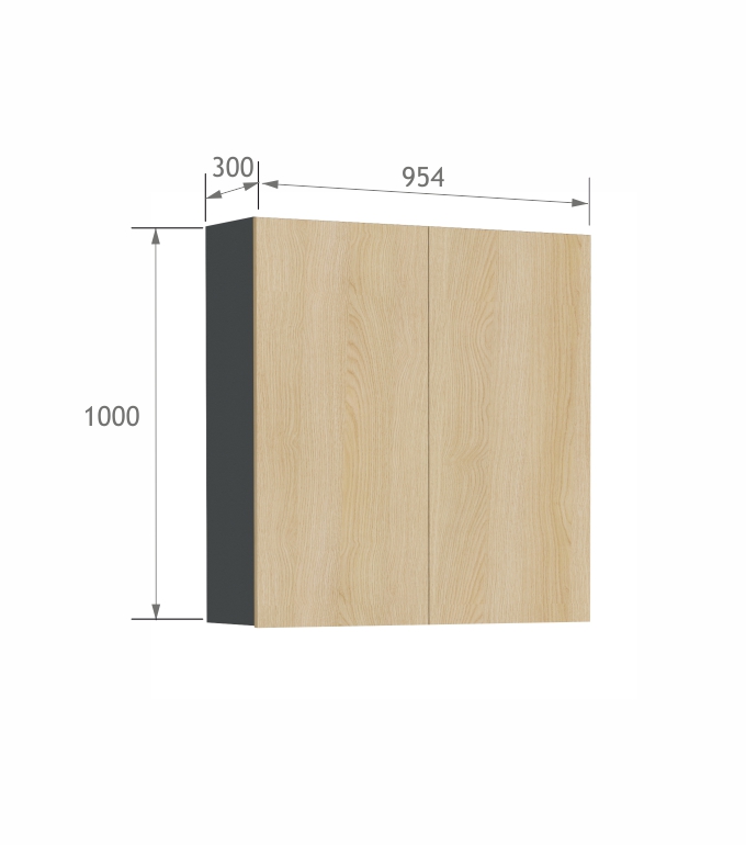 Szafka 950-30 Concrete Oak